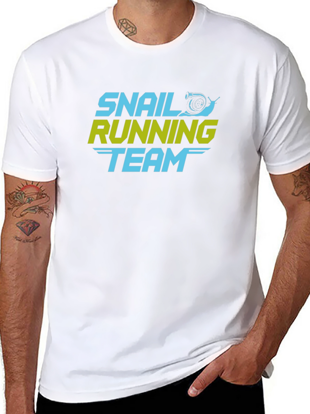 Snail Running Team Black T-Shirt