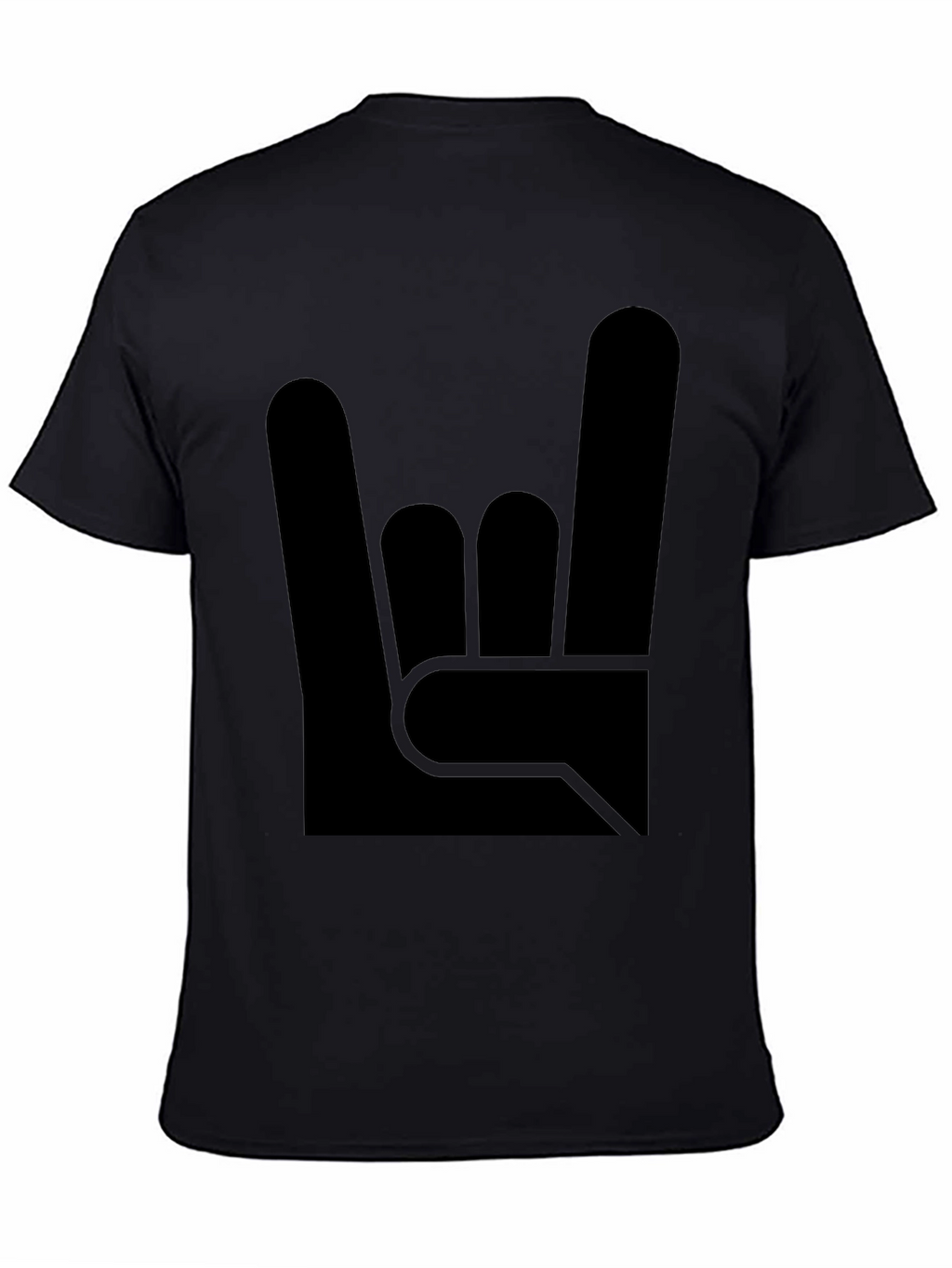 Rock On! Graphic Tee - Black Cotton T-Shirt
