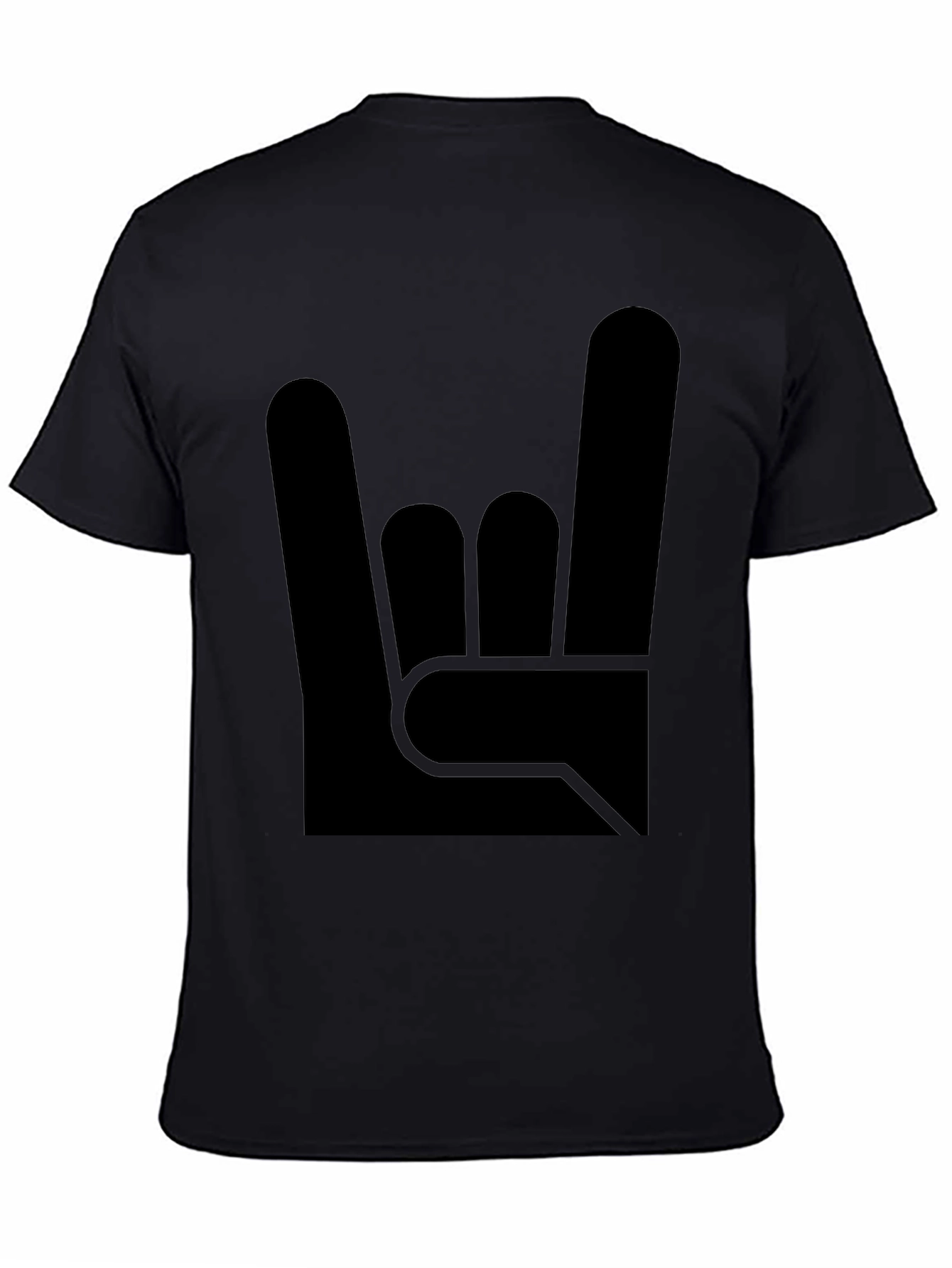 Rock On! Graphic Tee - Black Cotton T-Shirt