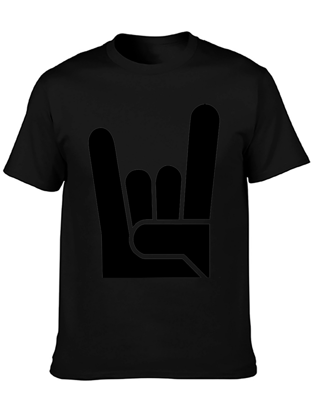 Rock On! Graphic Tee - Black Cotton T-Shirt