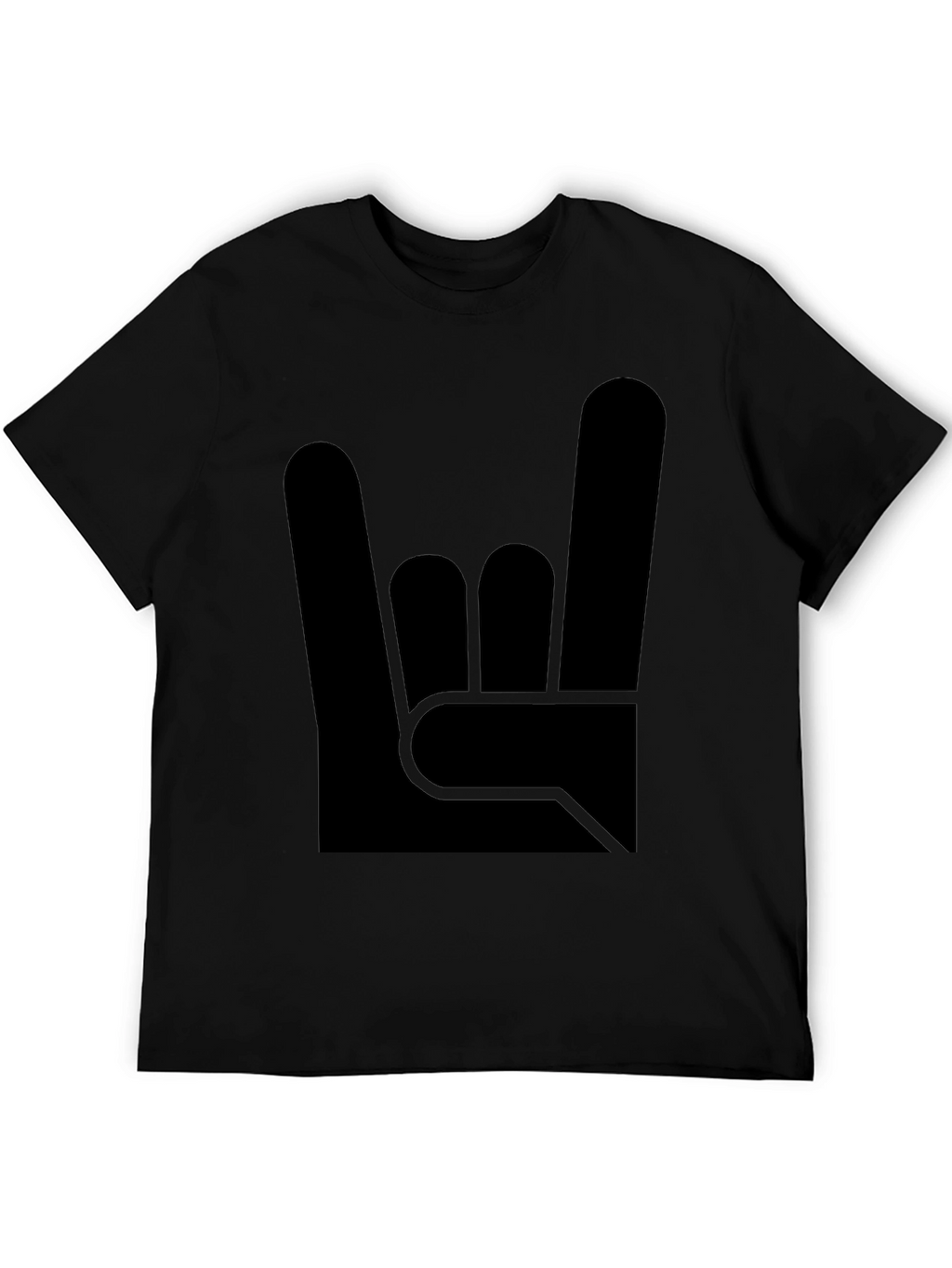 Rock On! Graphic Tee - Black Cotton T-Shirt