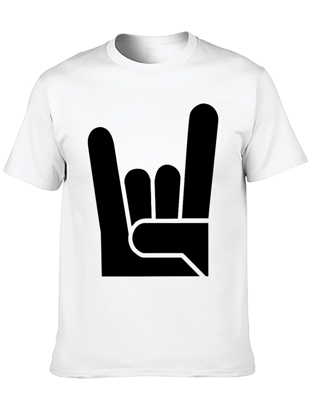 Rock On! Graphic Tee - Black Cotton T-Shirt