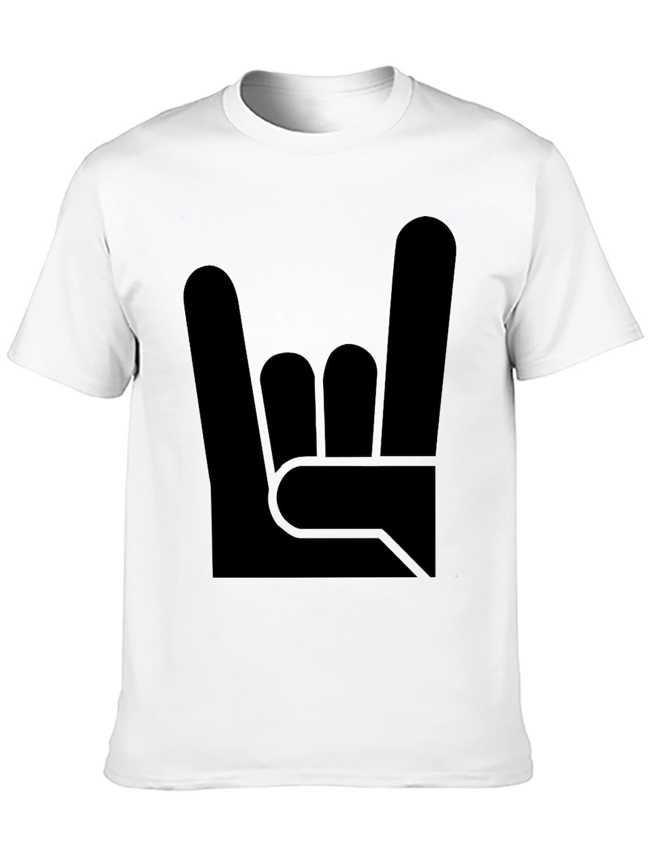 Rock On! Graphic Tee - Black Cotton T-Shirt