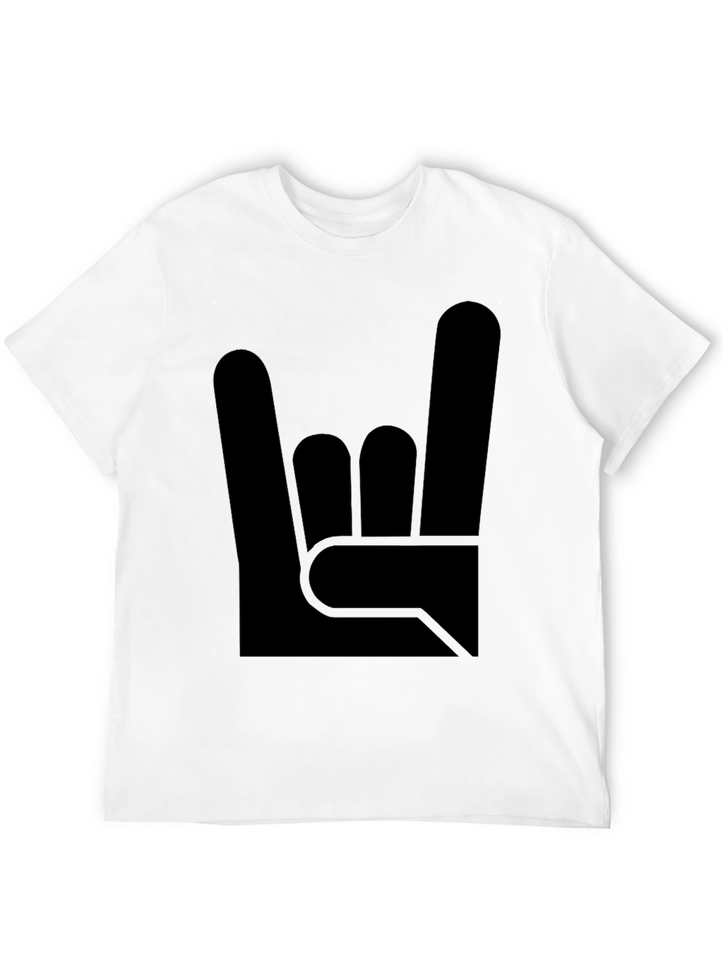 Rock On! Graphic Tee - Black Cotton T-Shirt