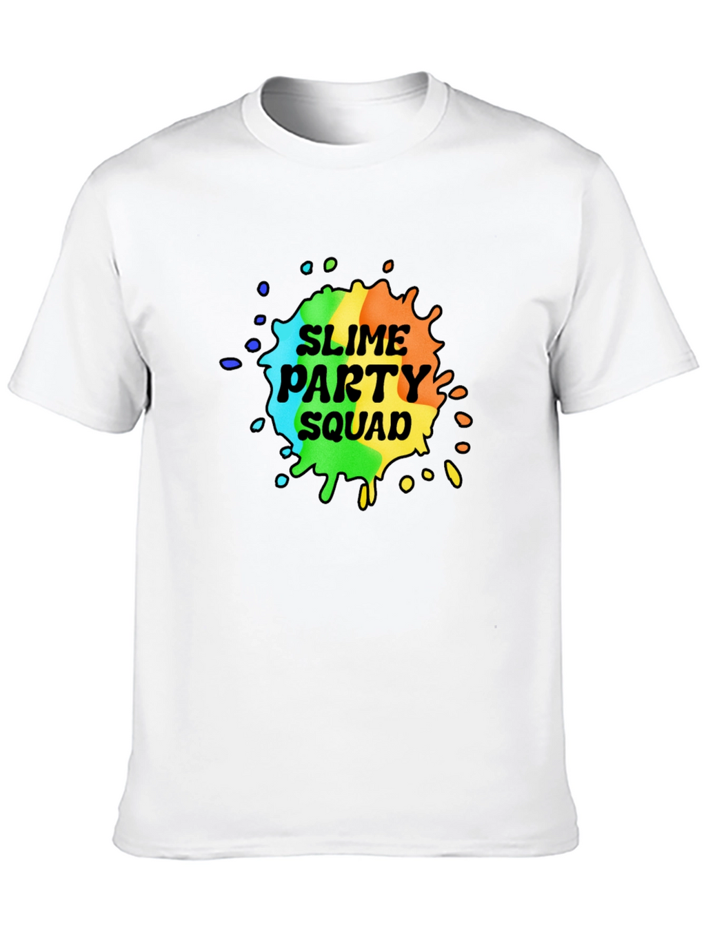 Slime Party Squad T-Shirt - Rainbow Design