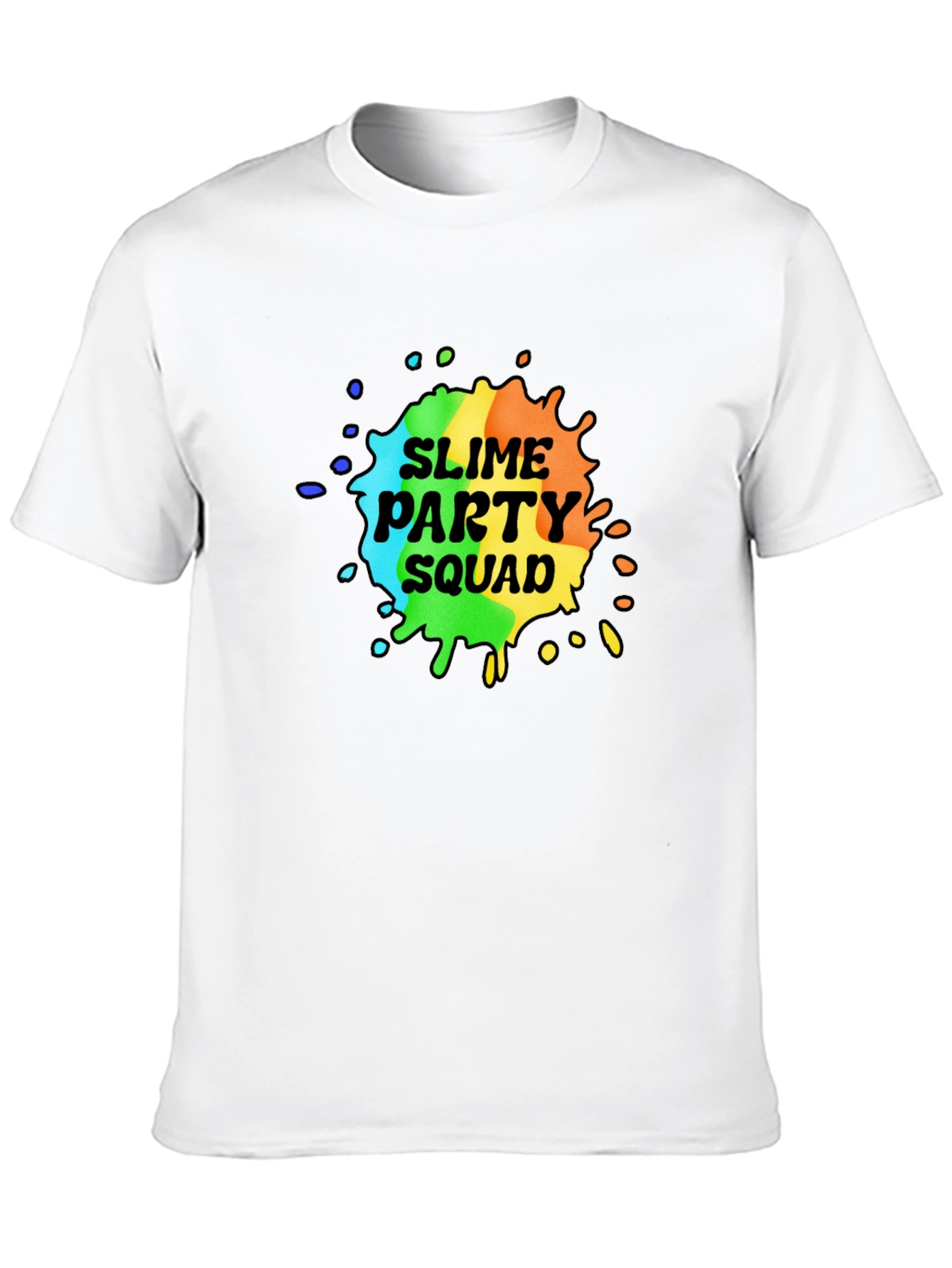 Slime Party Squad T-Shirt - Rainbow Design