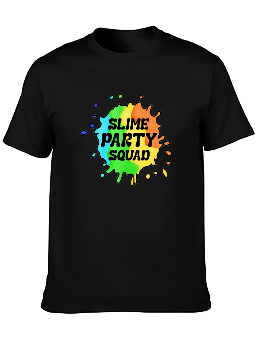 Slime Party Squad T-Shirt - Rainbow Design