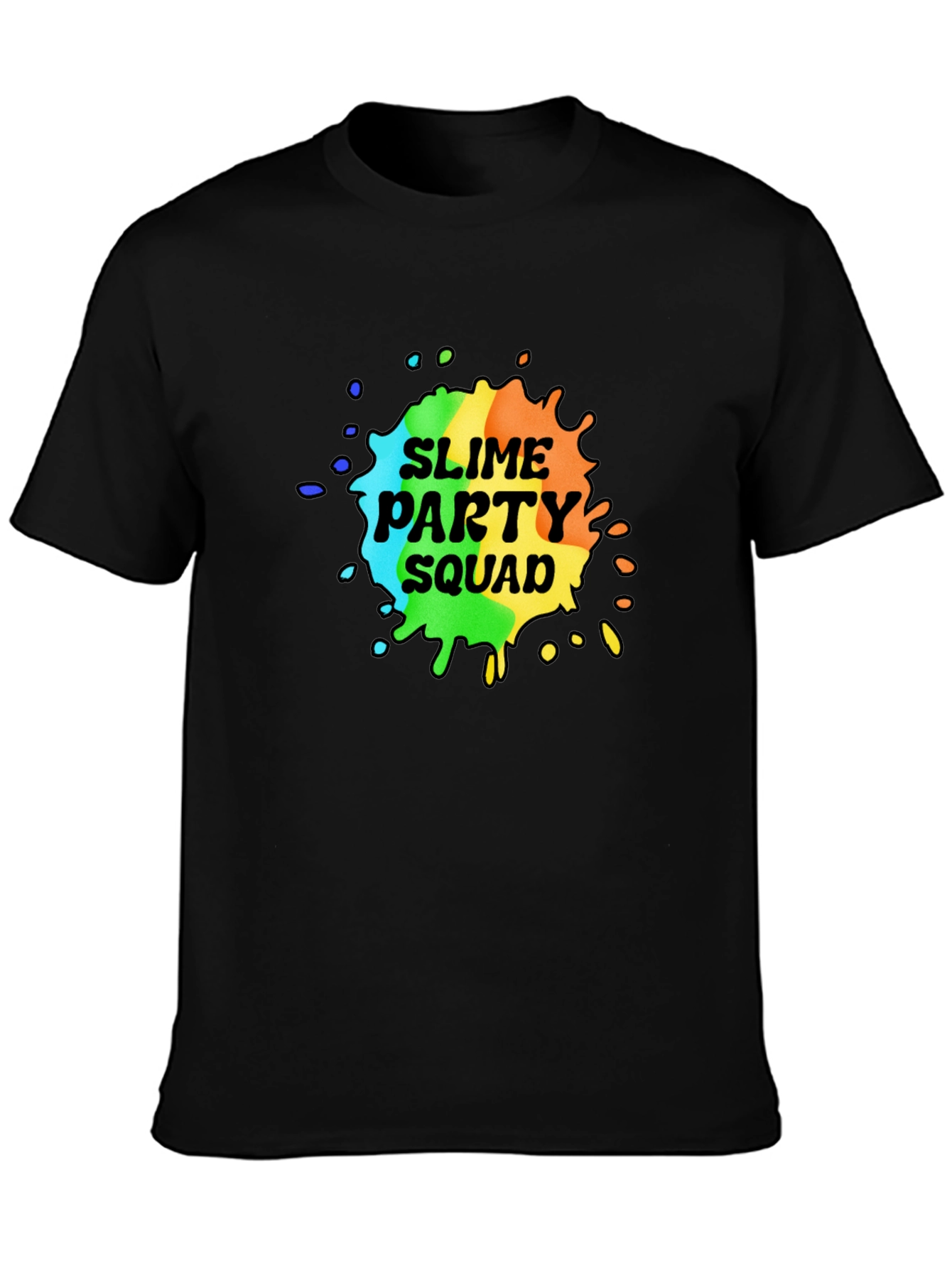 Slime Party Squad T-Shirt - Rainbow Design