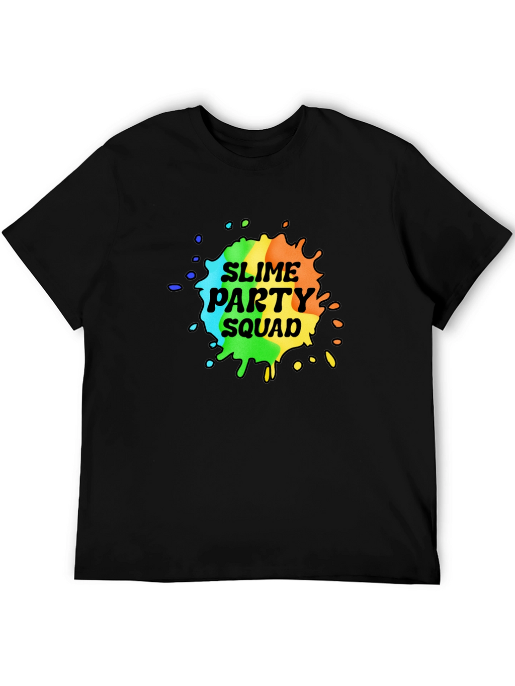 Slime Party Squad T-Shirt - Rainbow Design
