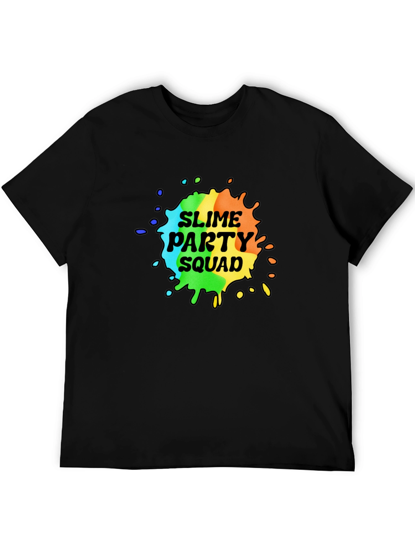 Slime Party Squad T-Shirt - Rainbow Design