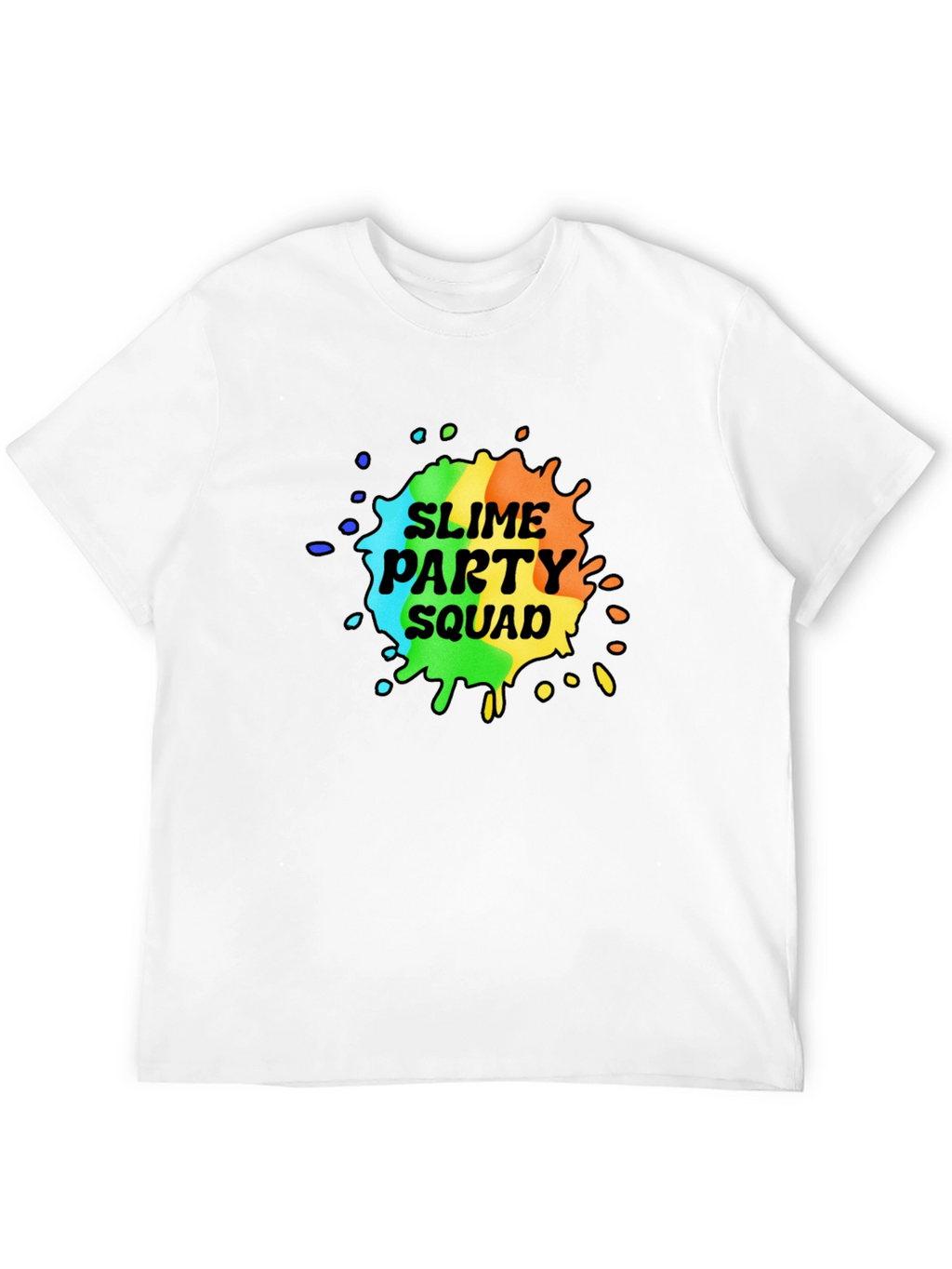 Slime Party Squad T-Shirt - Rainbow Design
