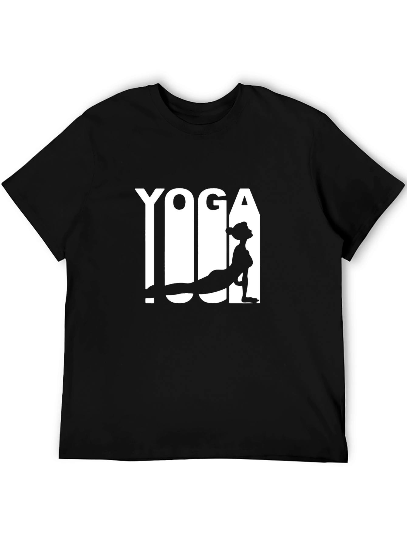 Yoga Graphic Black T-Shirt for Men