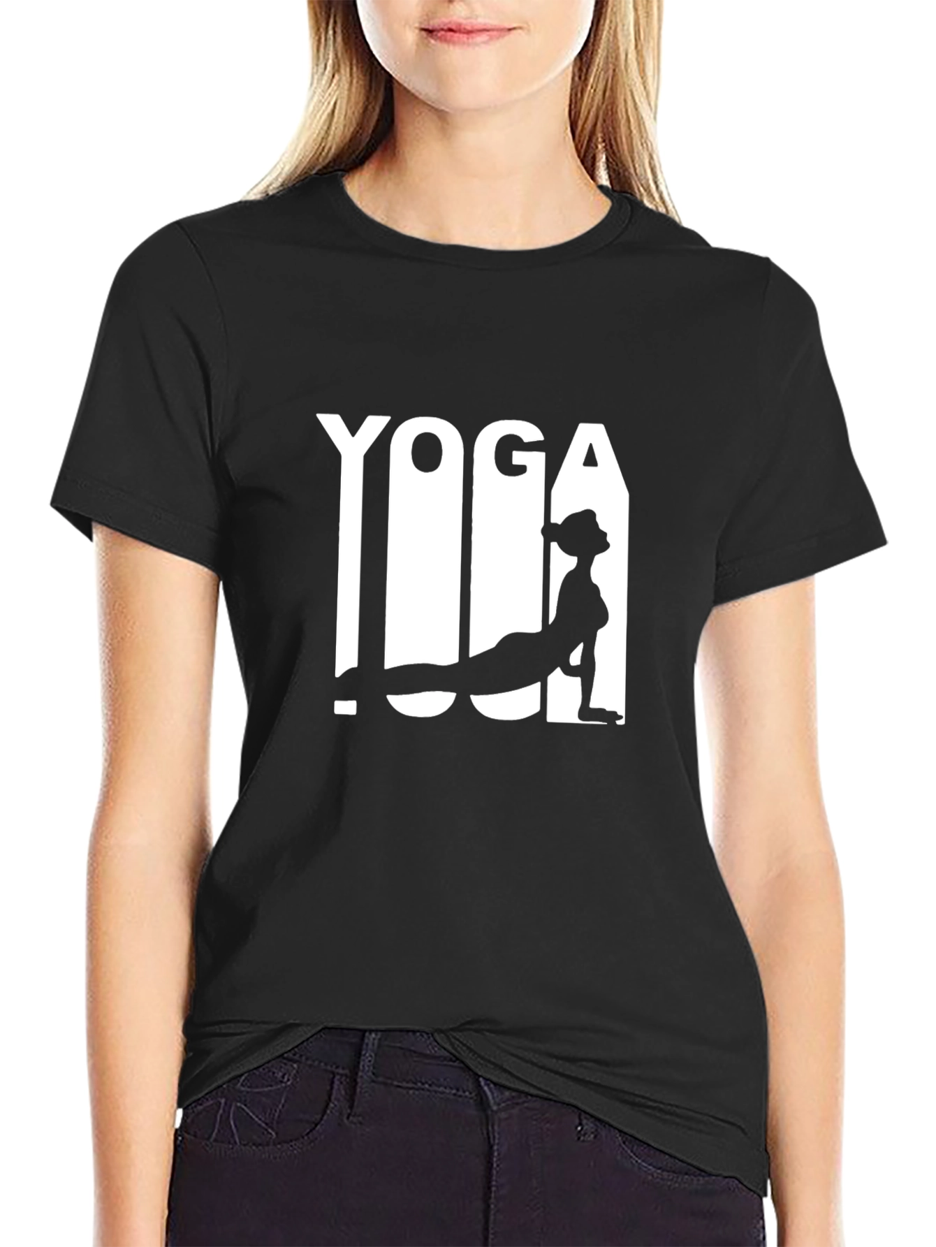 Yoga Graphic Black T-Shirt for Men