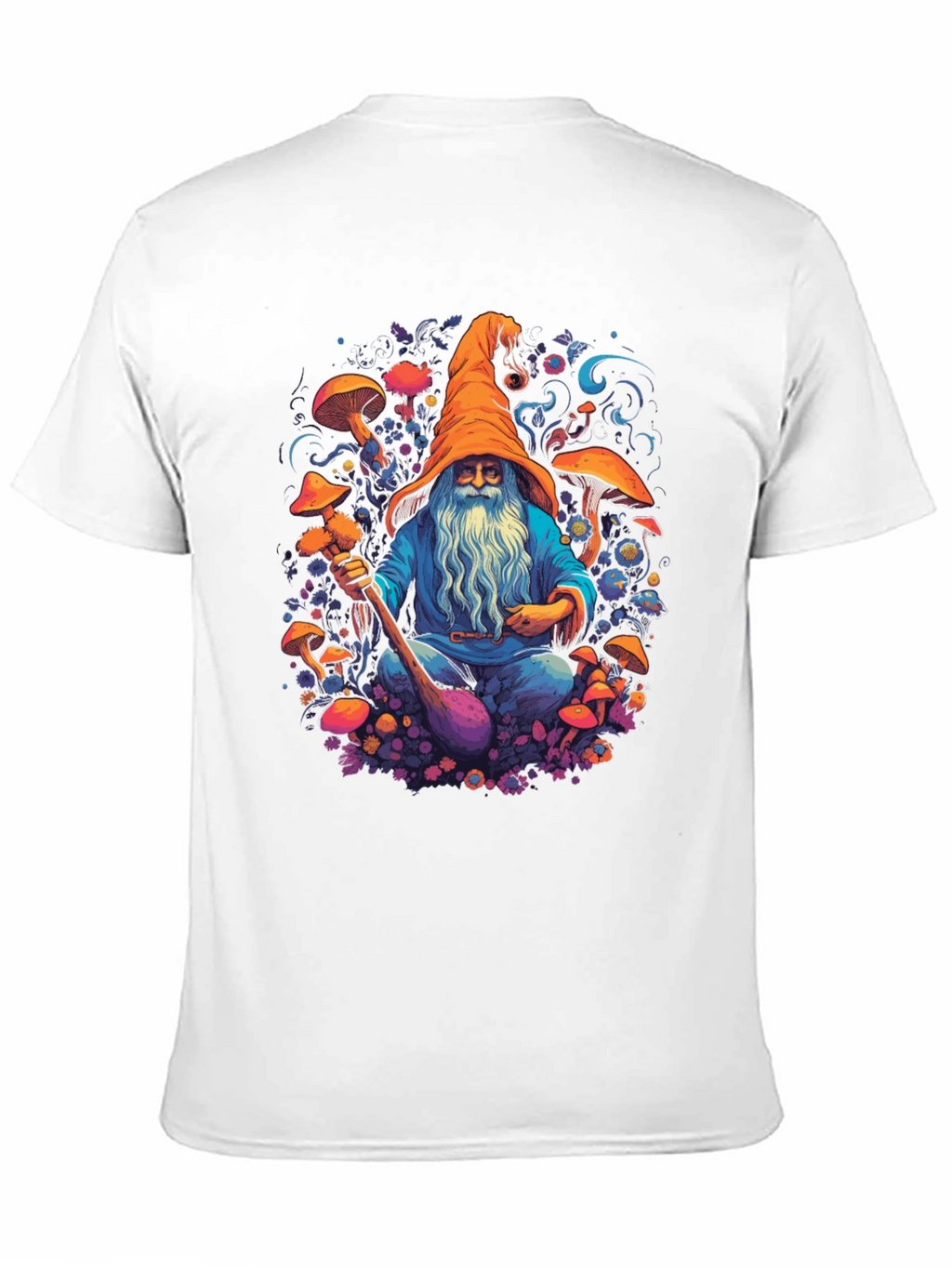 Wizard Mushroom Black T-Shirt