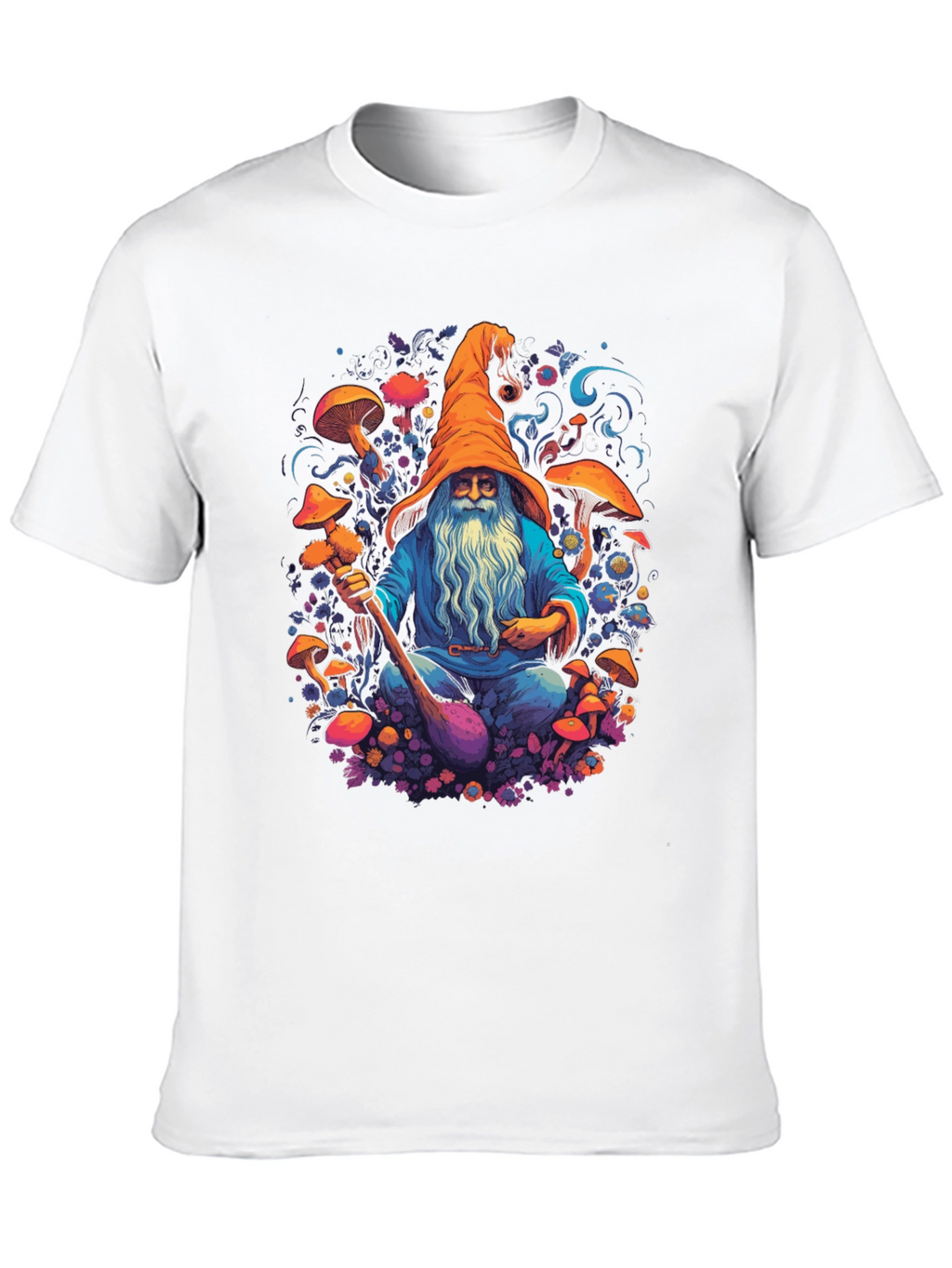 Wizard Mushroom Black T-Shirt