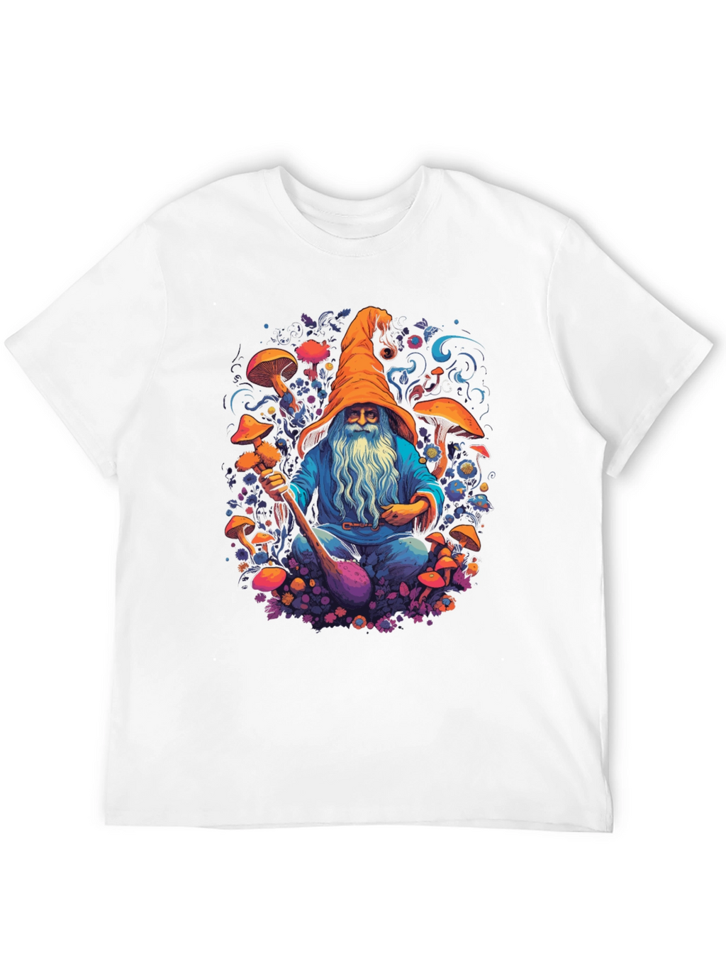 Wizard Mushroom Black T-Shirt