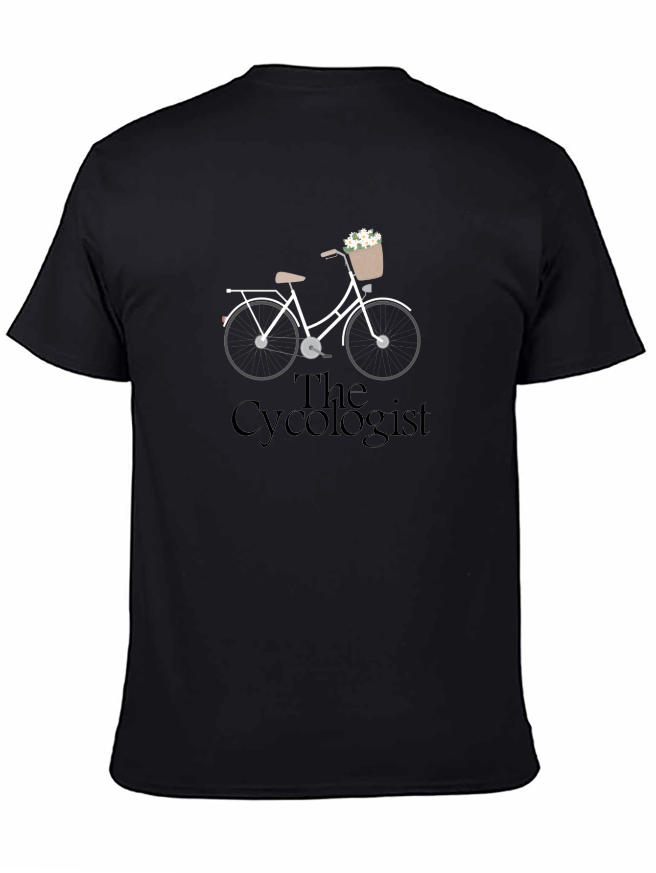 The Cycologist T-Shirt - Bicycle & Flowers Graphic Tee