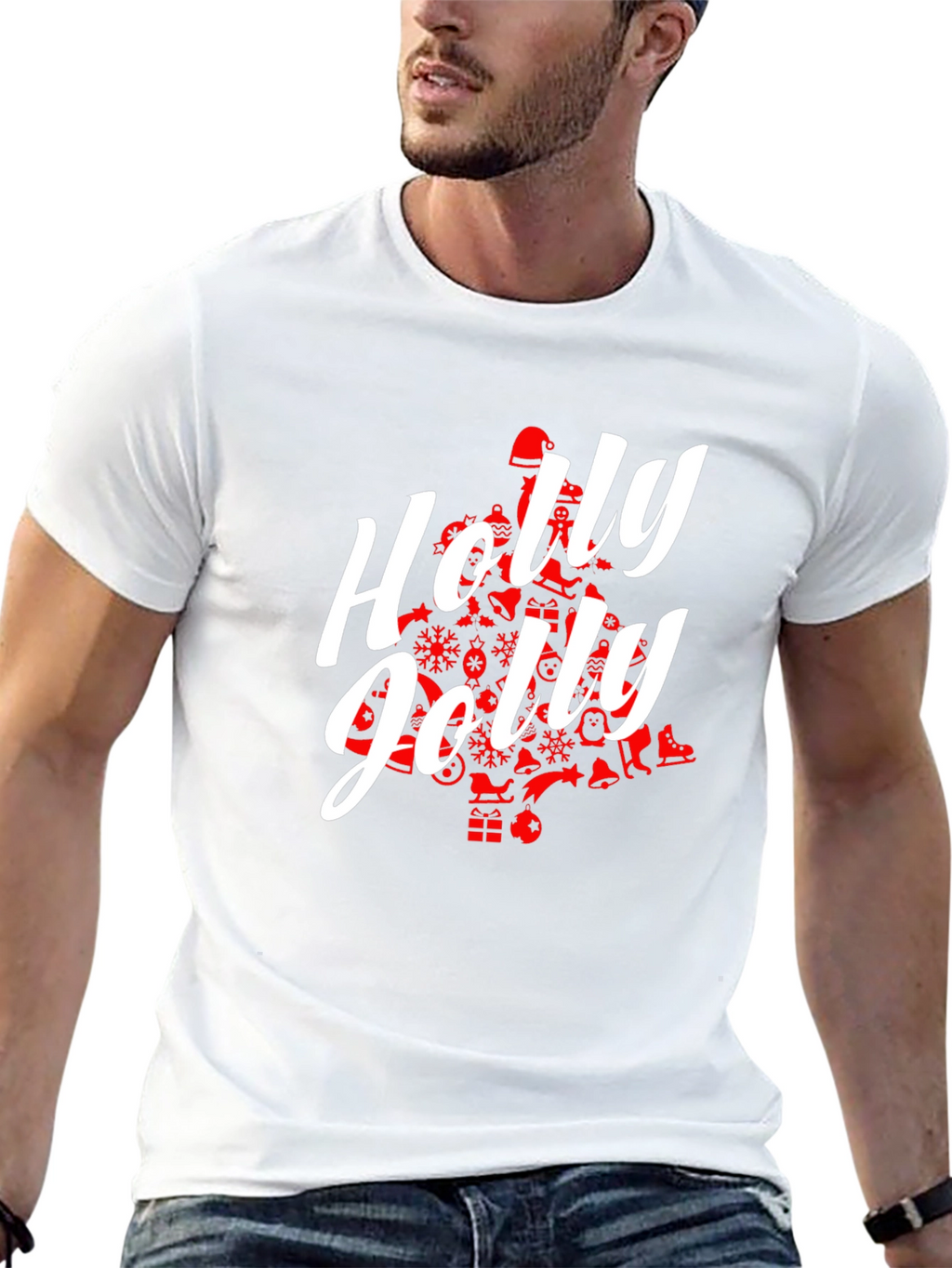 Holly Jolly Christmas Tree T-Shirt