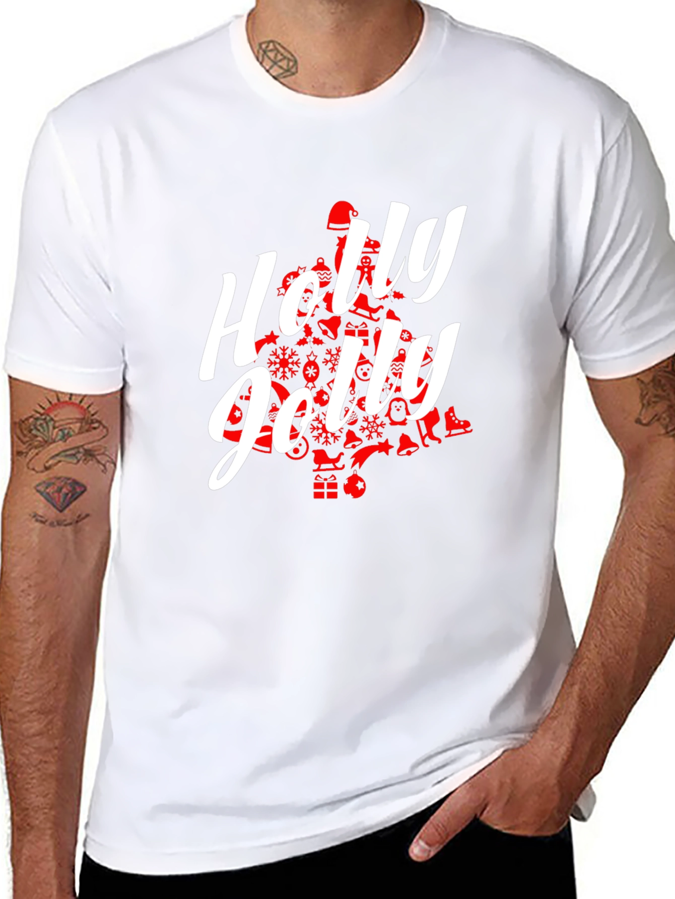 Holly Jolly Christmas Tree T-Shirt