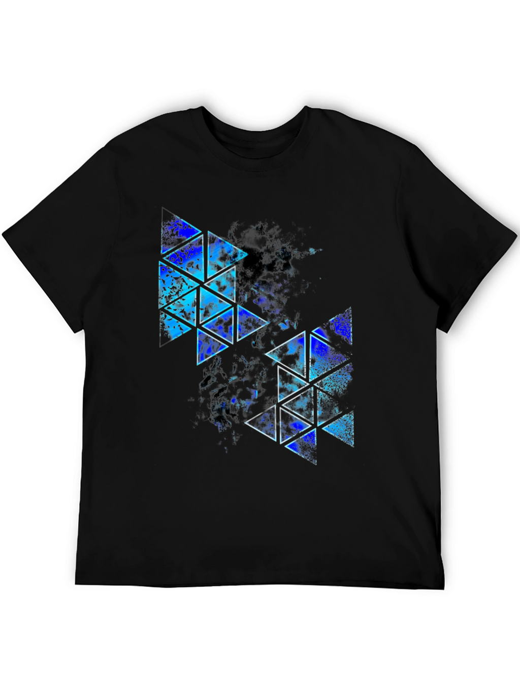 Abstract Geometric Triangle Print T-Shirt