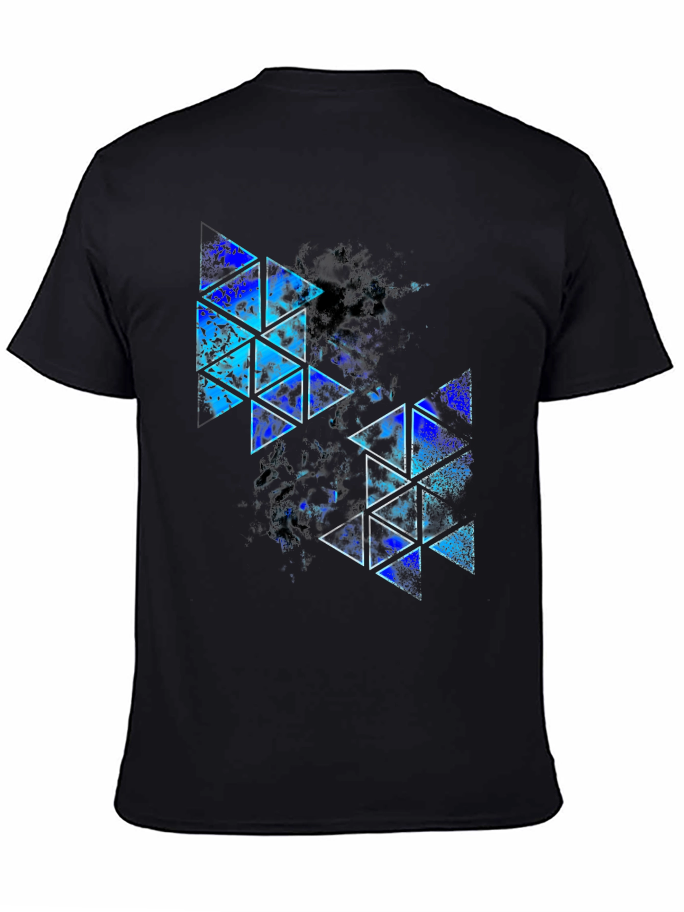 Abstract Geometric Triangle Print T-Shirt