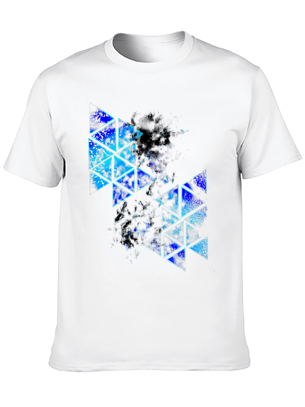 Abstract Geometric Triangle Print T-Shirt
