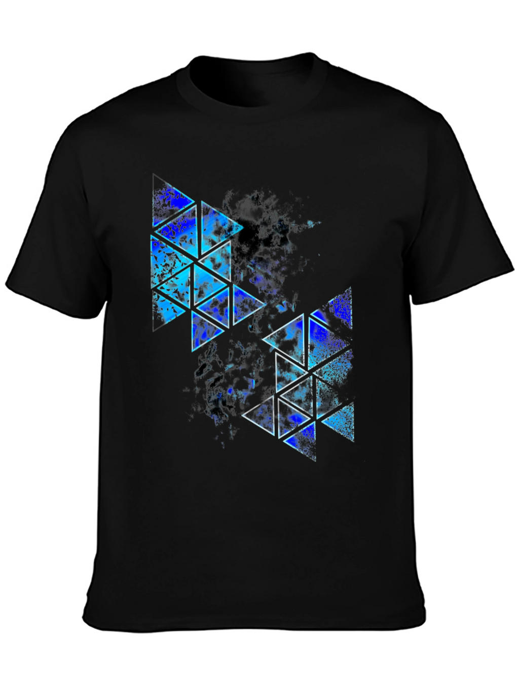 Abstract Geometric Triangle Print T-Shirt