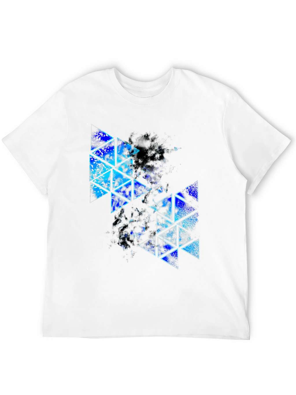 Abstract Geometric Triangle Print T-Shirt