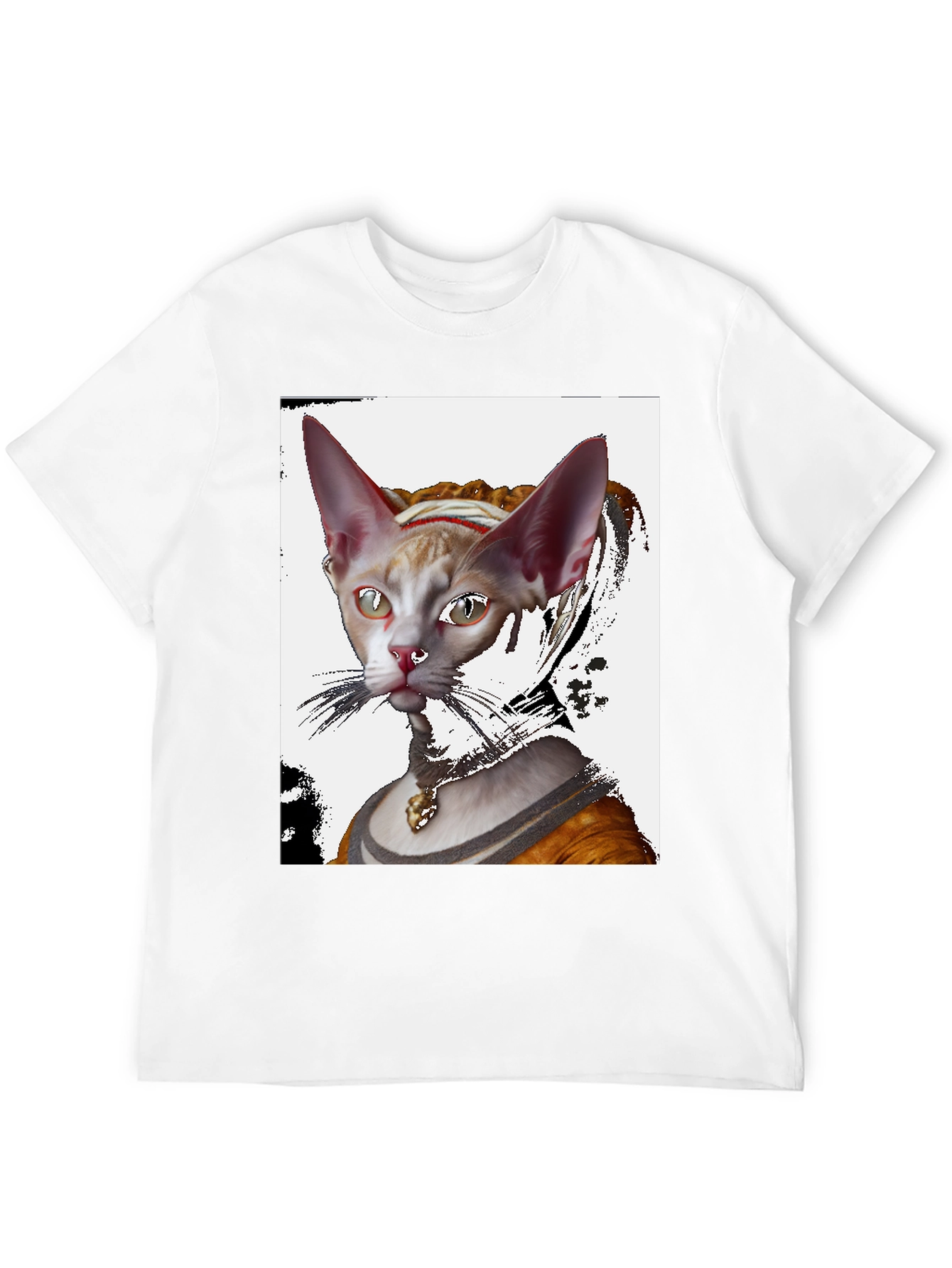 Renaissance Cat Portrait T-Shirt