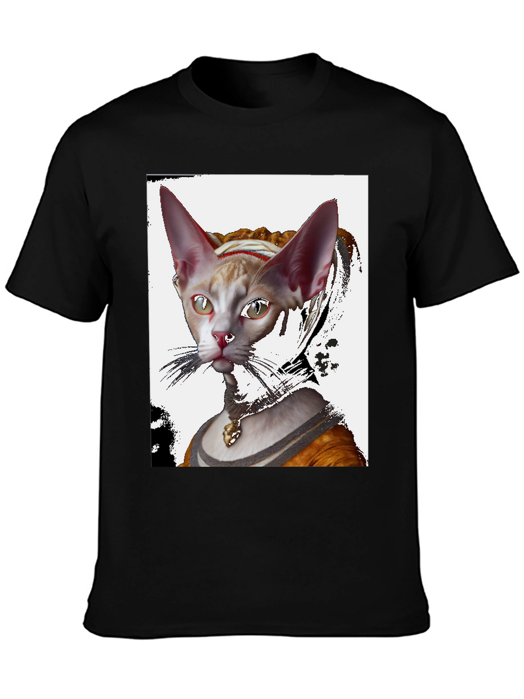 Renaissance Cat Portrait T-Shirt