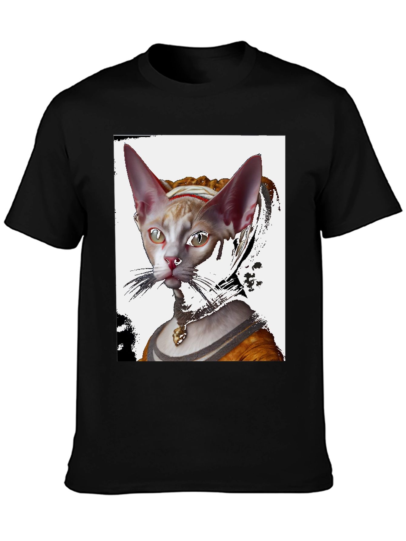 Renaissance Cat Portrait T-Shirt