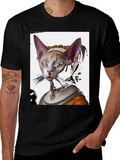 Renaissance Cat Portrait T-Shirt