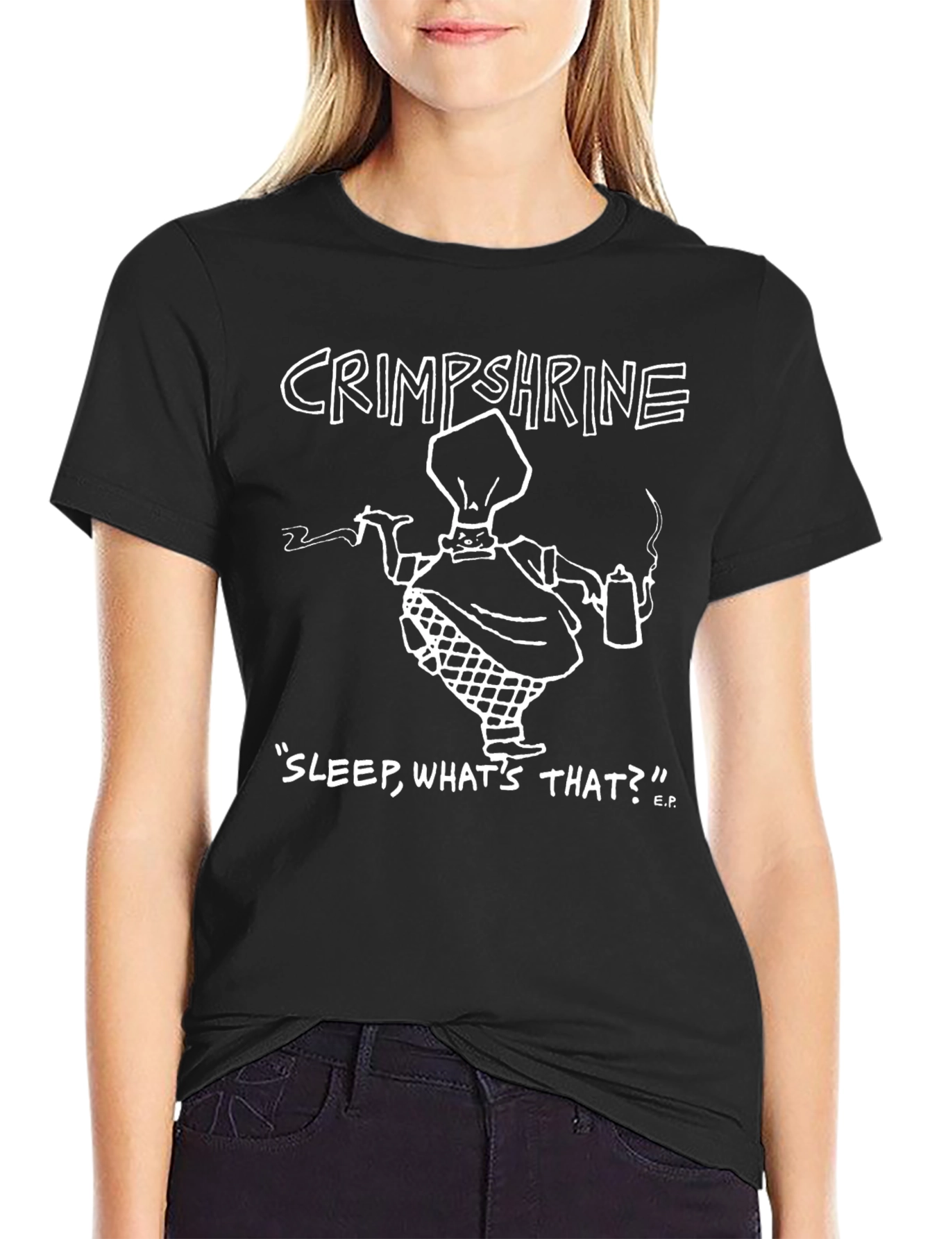 Crimpshrine Sleep Whats That? T-Shirt - Black
