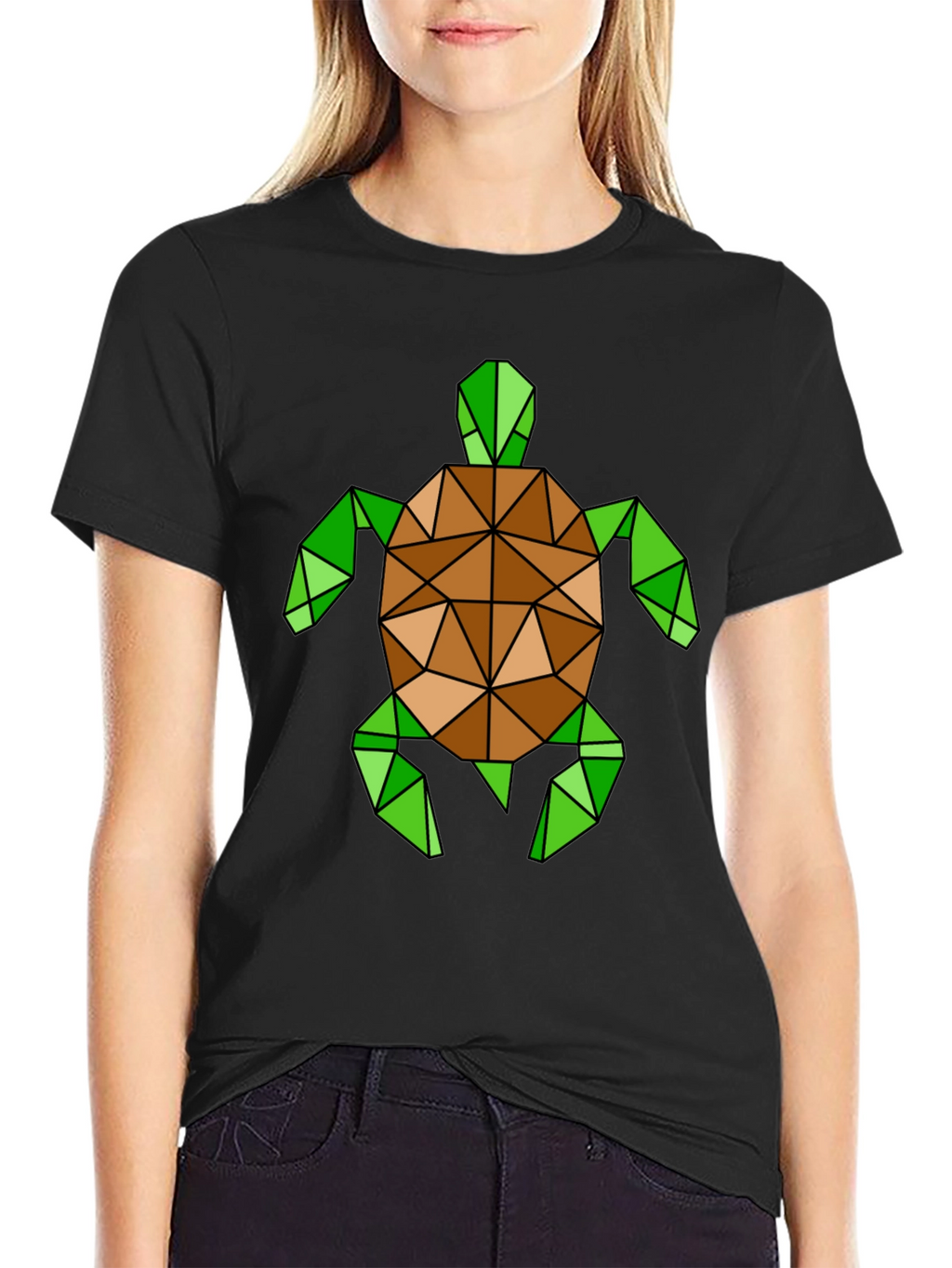 Geometric Turtle Graphic T-Shirt