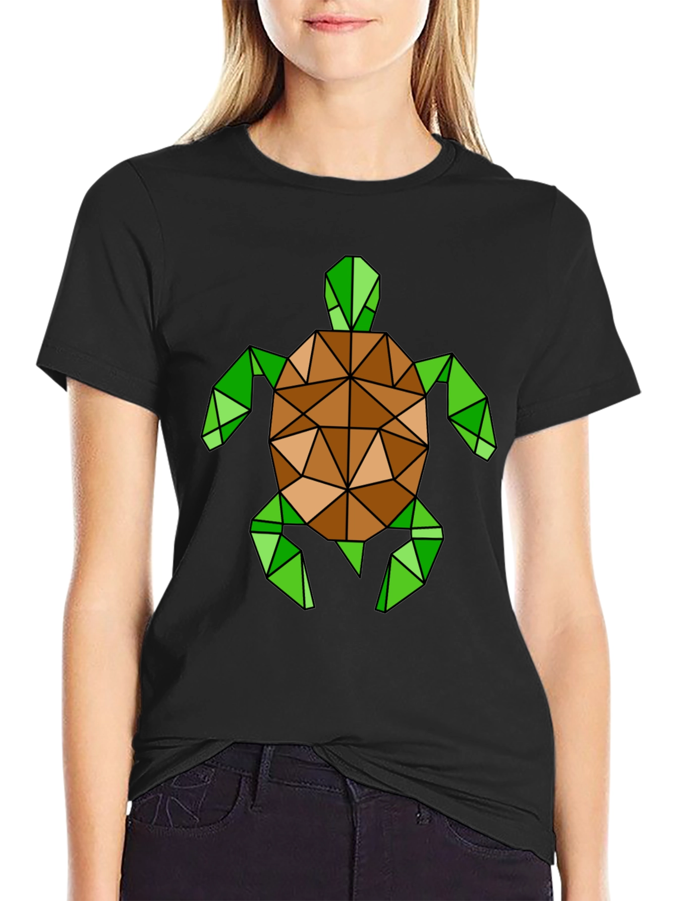 Geometric Turtle Graphic T-Shirt