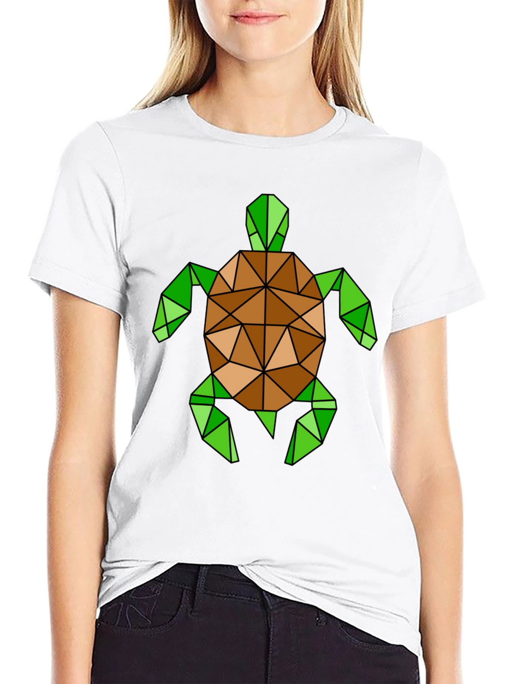 Geometric Turtle Graphic T-Shirt