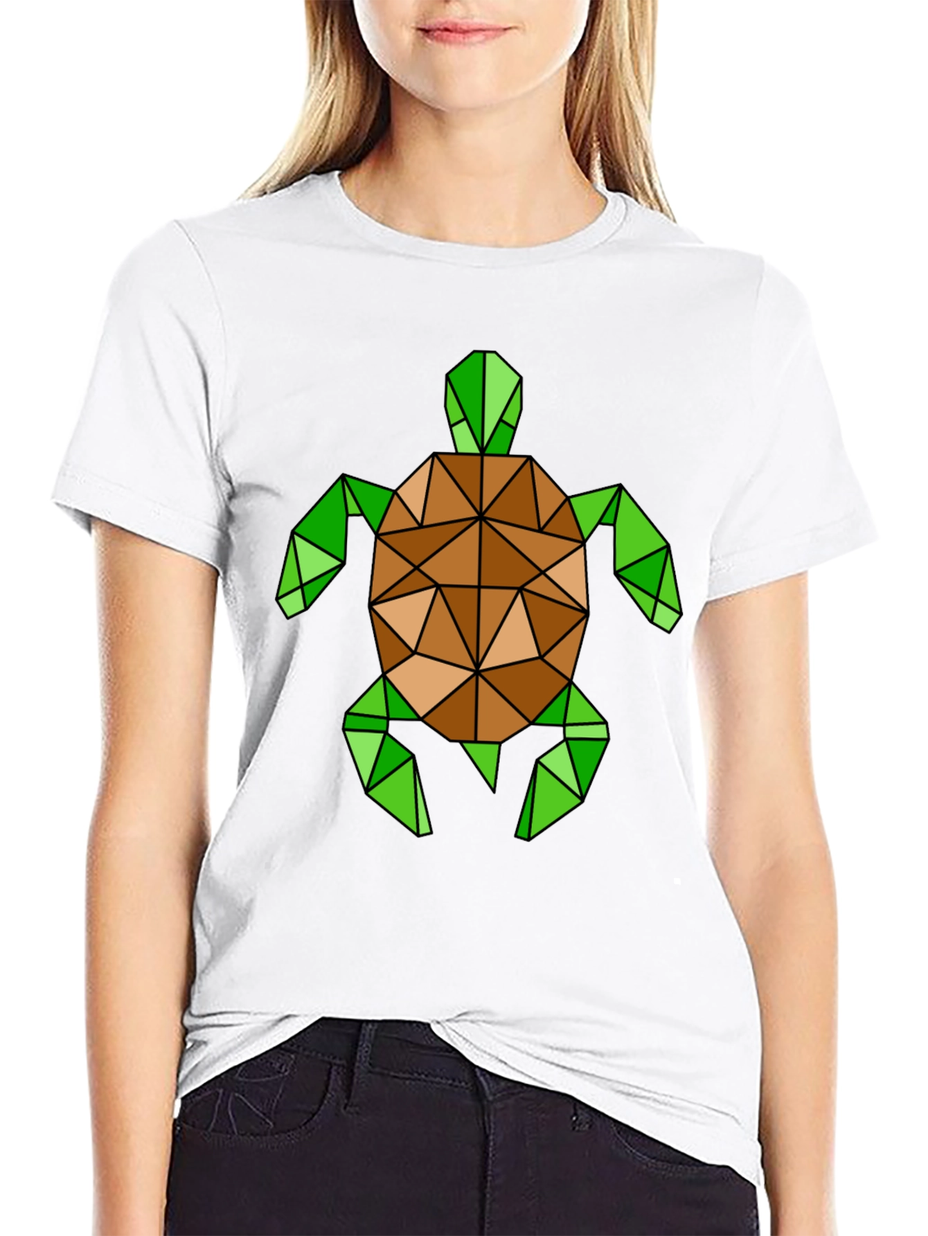 Geometric Turtle Graphic T-Shirt