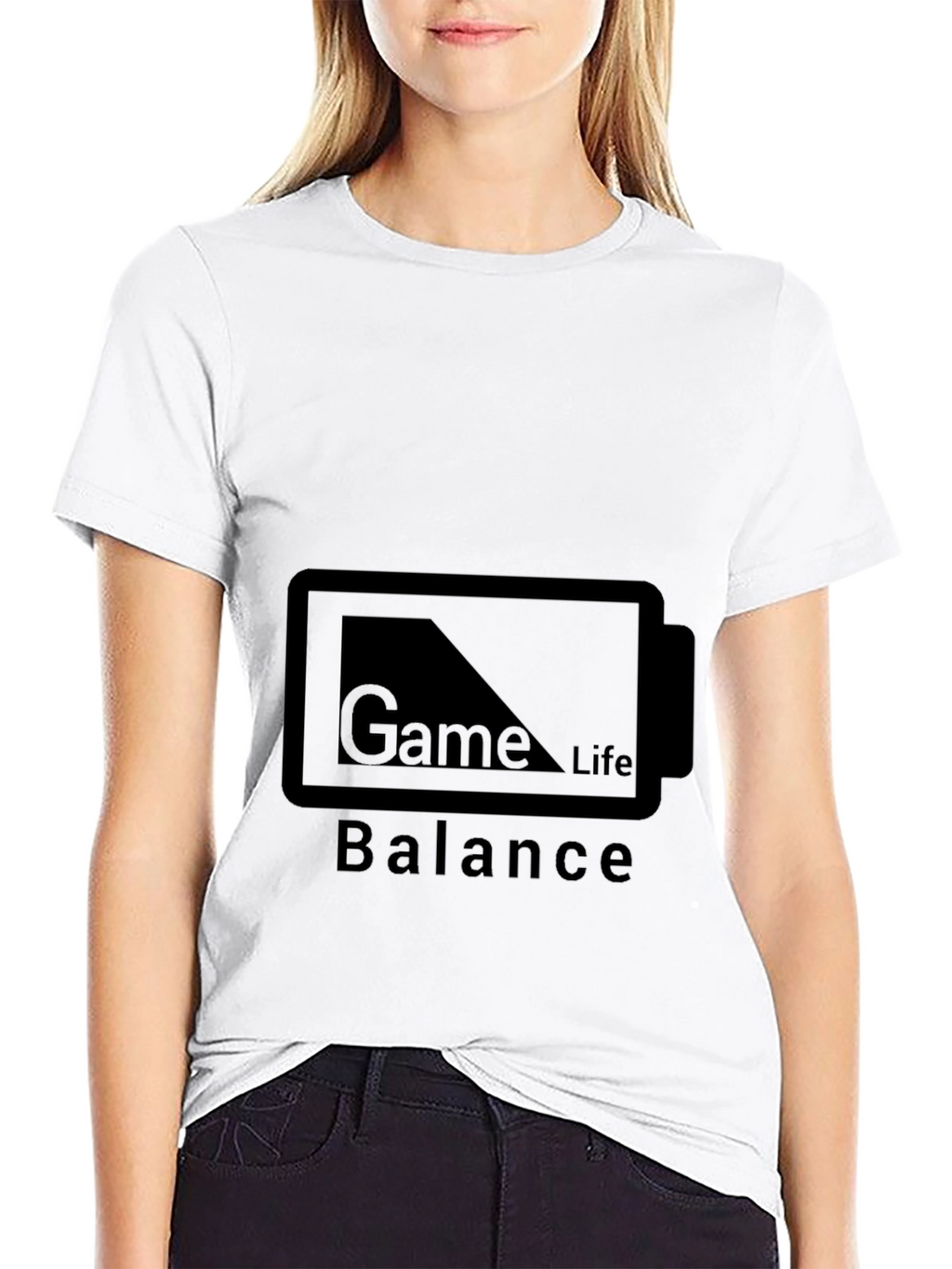 Game Life Balance Black T-Shirt