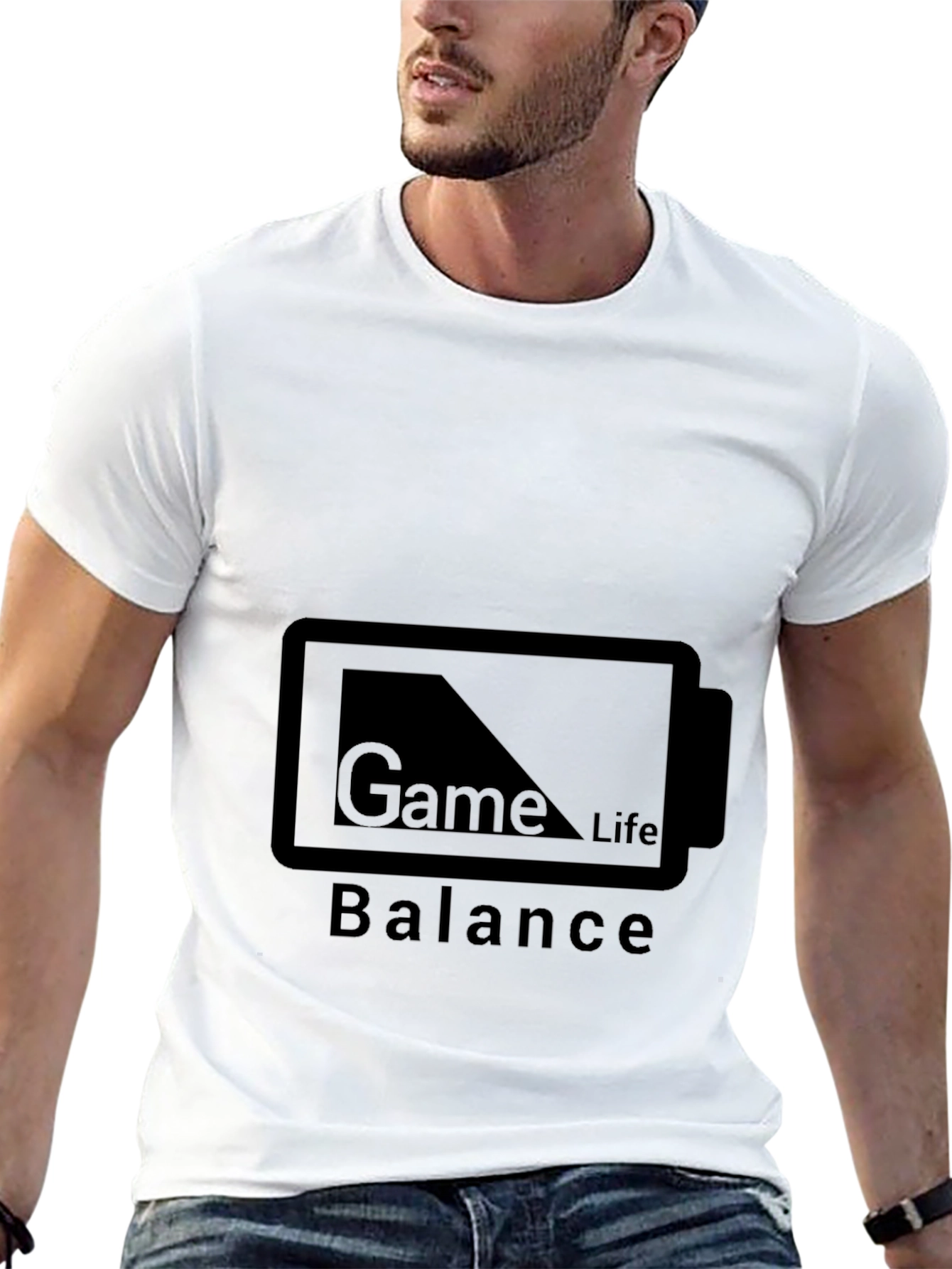 Game Life Balance Black T-Shirt