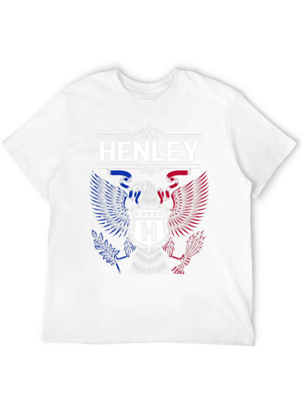 Team Henley Eagle Graphic T-Shirt - Patriotic Design