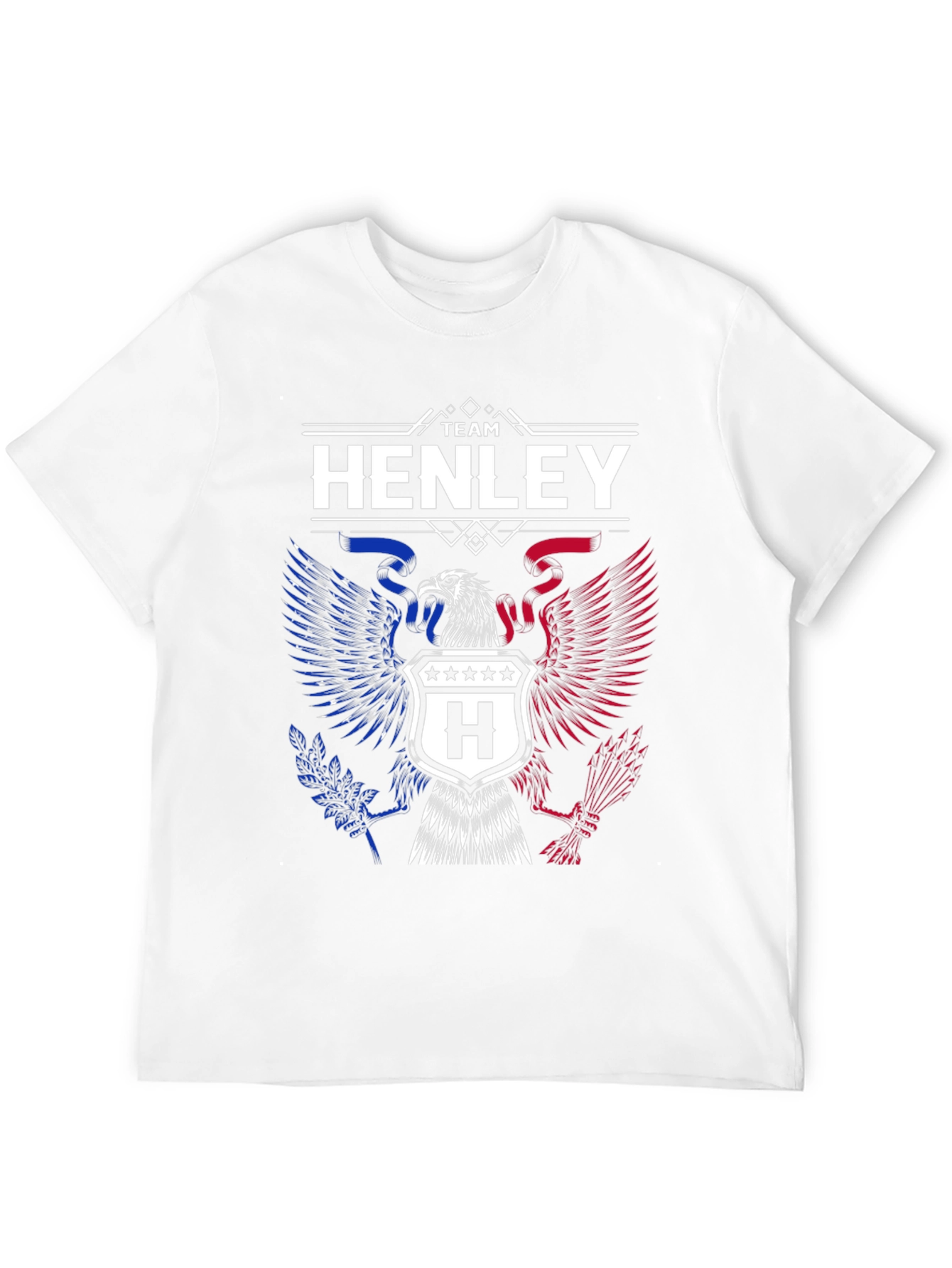 Team Henley Eagle Graphic T-Shirt - Patriotic Design