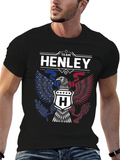 Team Henley Eagle Graphic T-Shirt - Patriotic Design