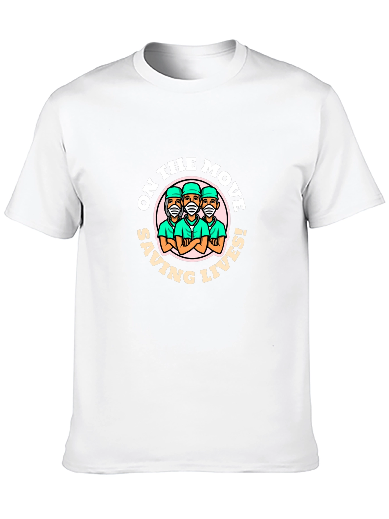 On The Move Saving Lives Graphic T-Shirt