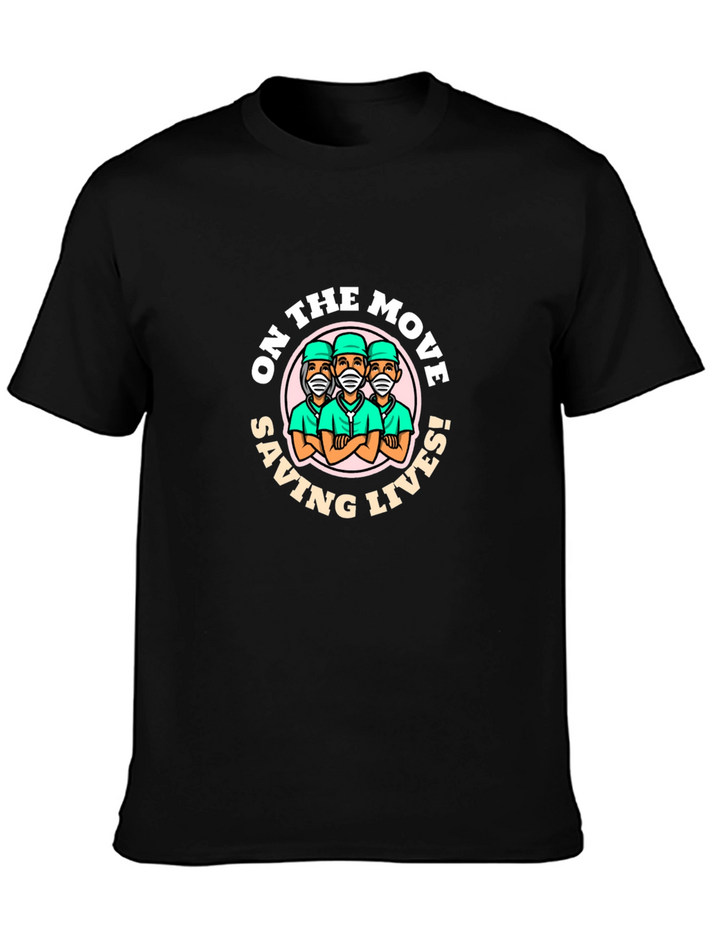 On The Move Saving Lives Graphic T-Shirt