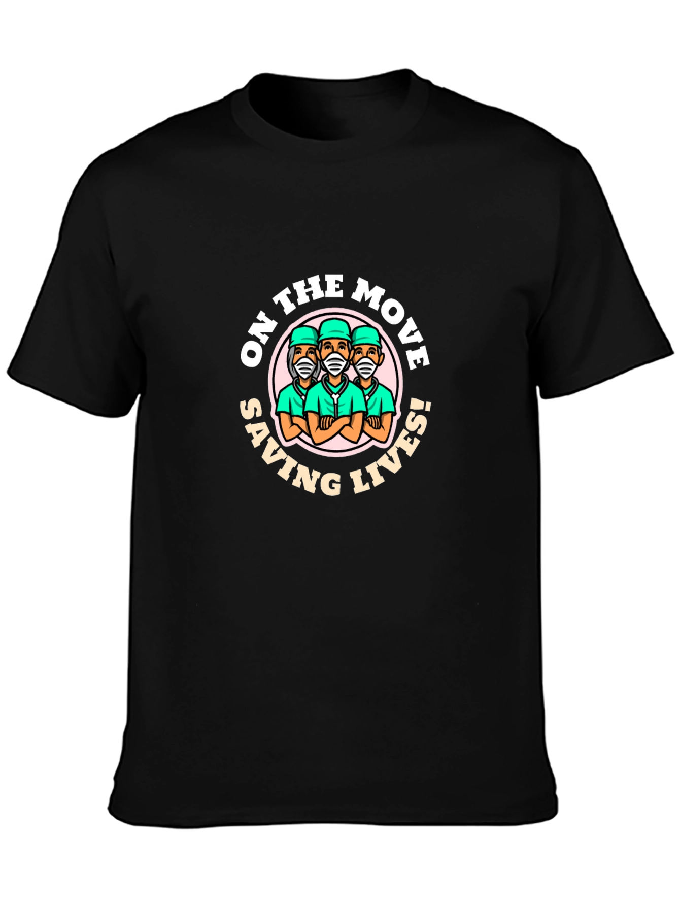 On The Move Saving Lives Graphic T-Shirt