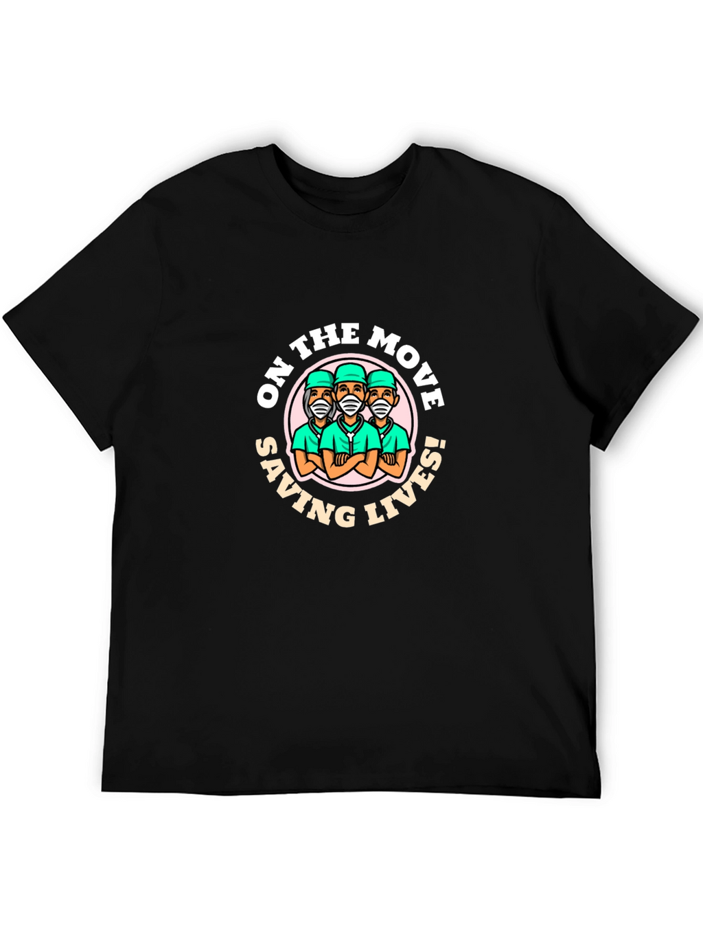 On The Move Saving Lives Graphic T-Shirt