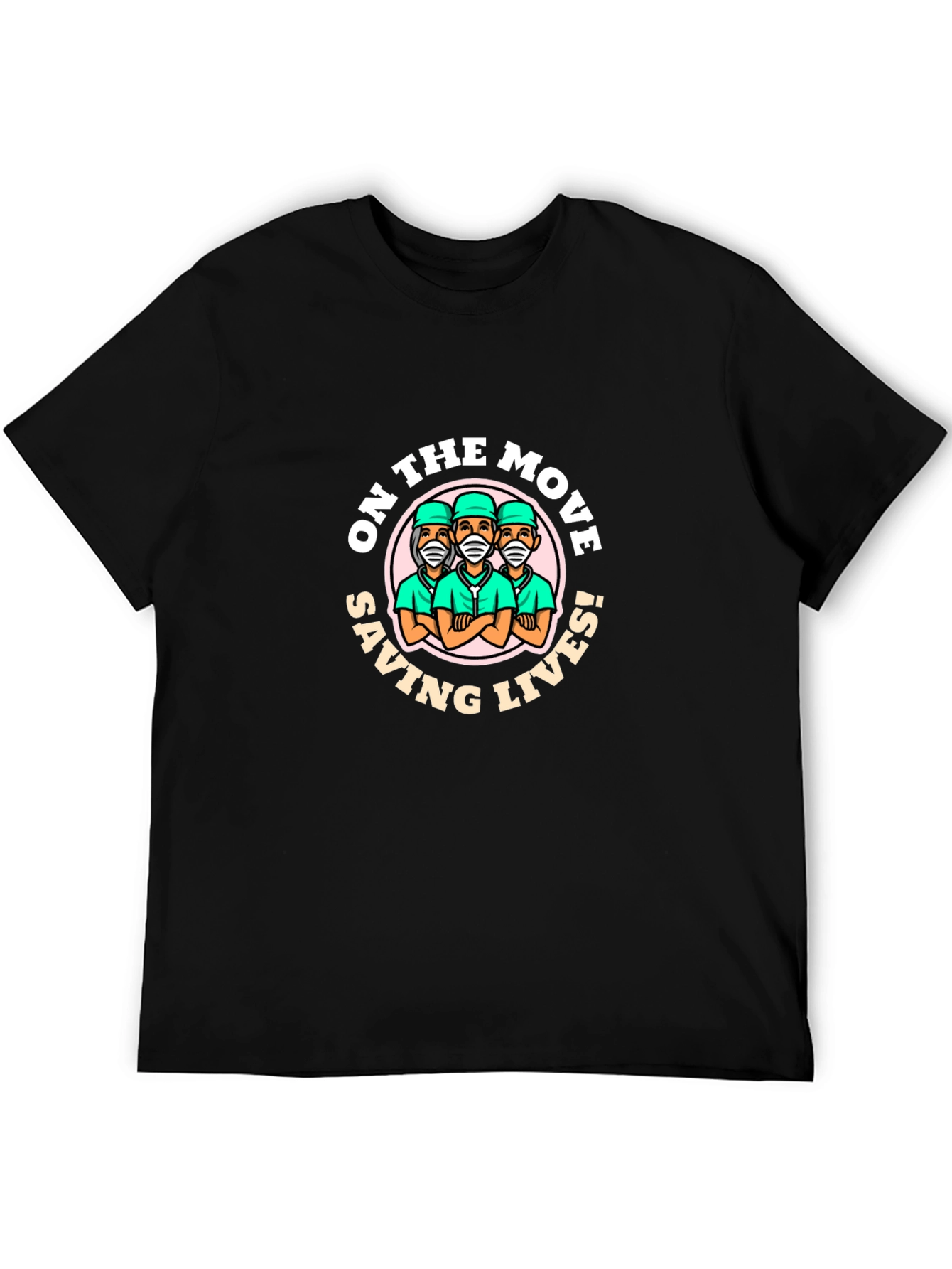 On The Move Saving Lives Graphic T-Shirt