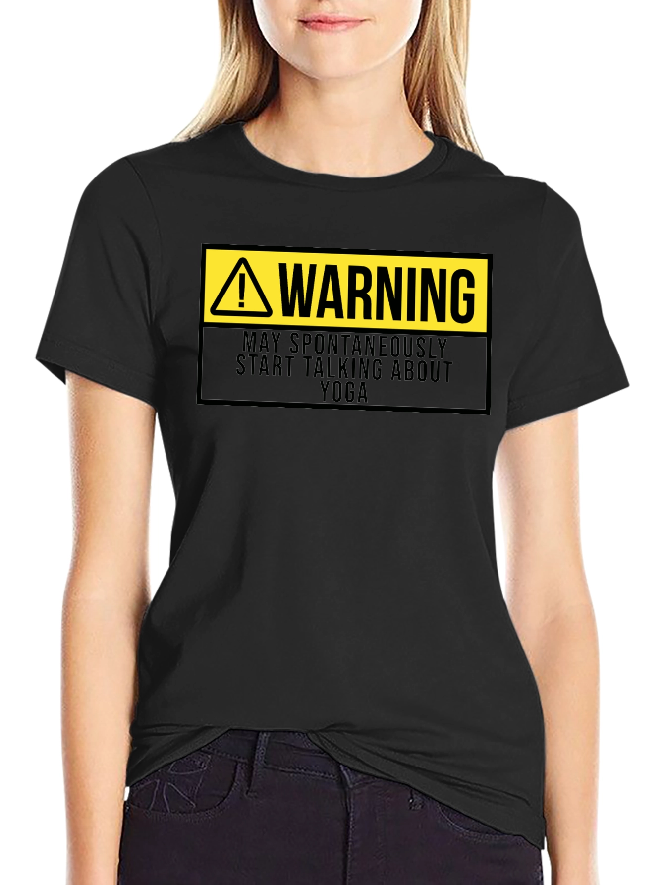 Warning: May Spontaneously Talk Yoga T-Shirt