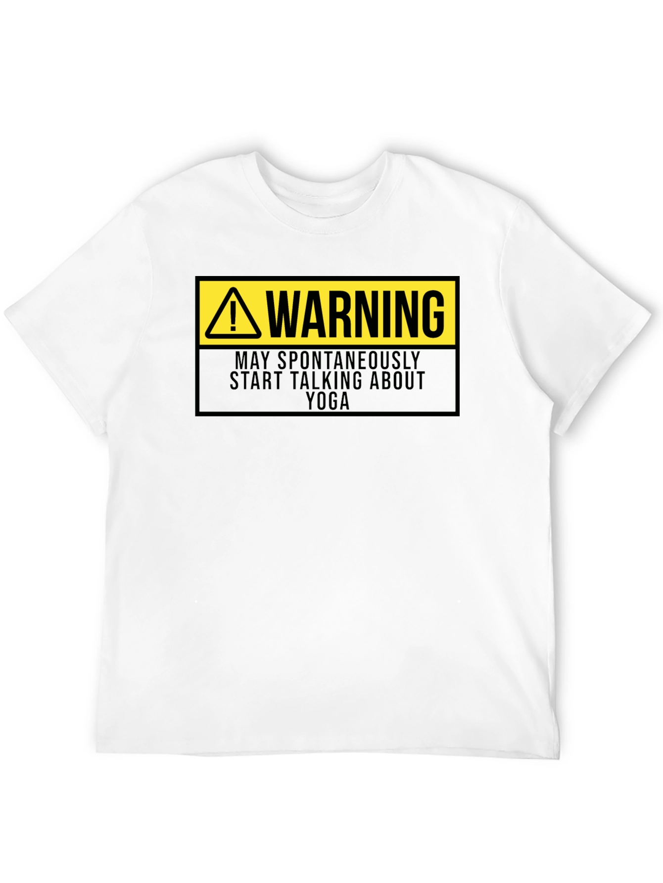 Warning: May Spontaneously Talk Yoga T-Shirt