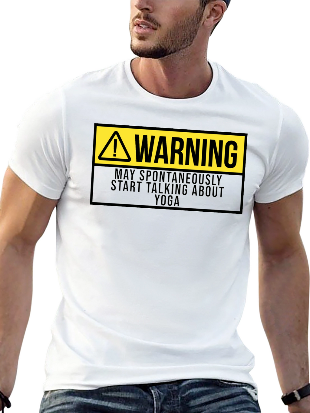 Warning: May Spontaneously Talk Yoga T-Shirt